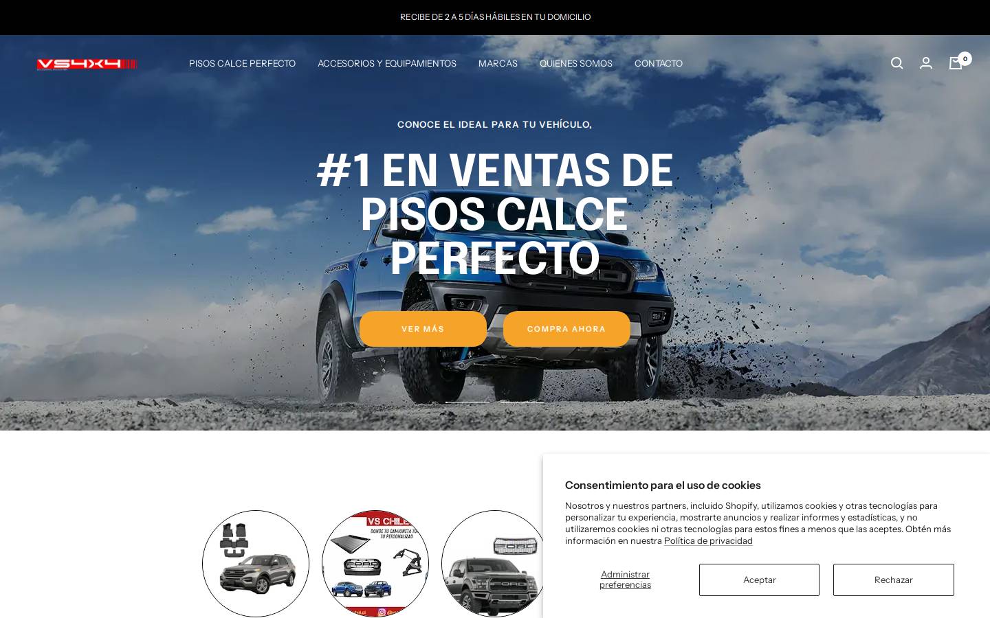 vschile4x4.cl homepage screenshot