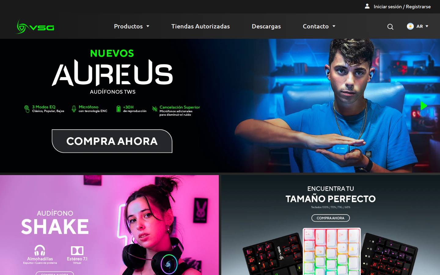 vsglatam.com homepage screenshot