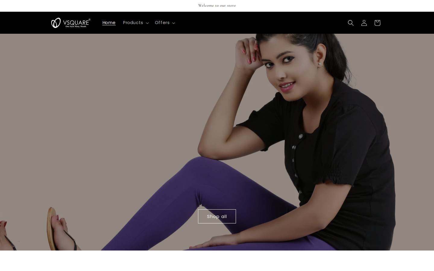 vsquares.in homepage screenshot