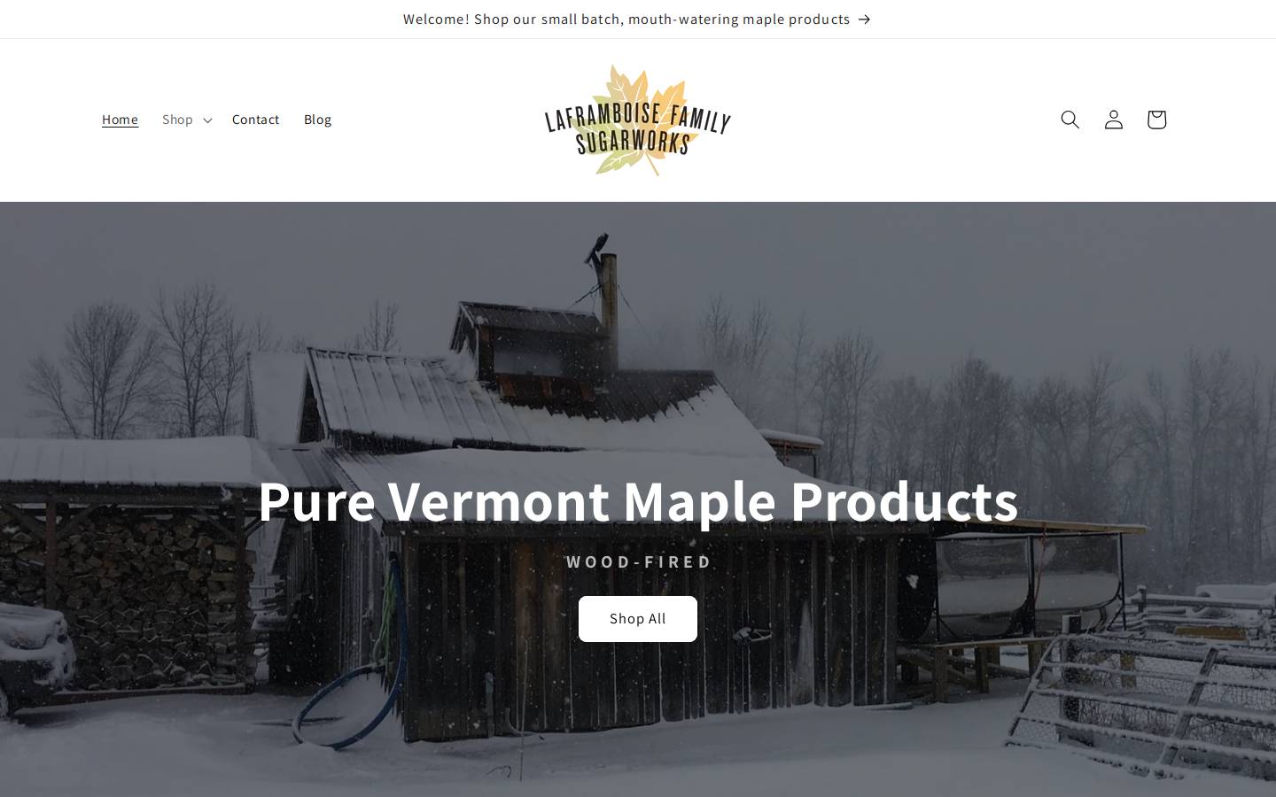 vtsugarworks.com homepage screenshot