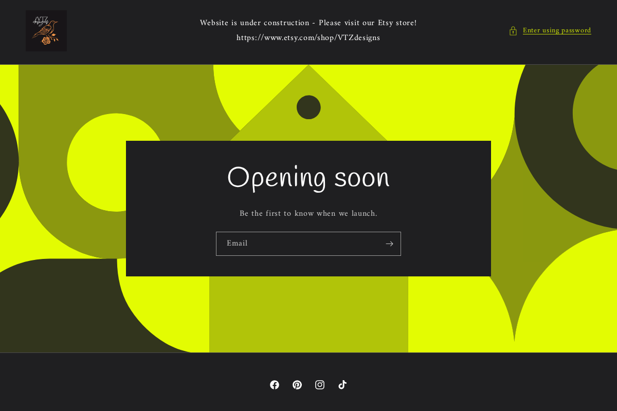 vtzdesigns.com homepage screenshot