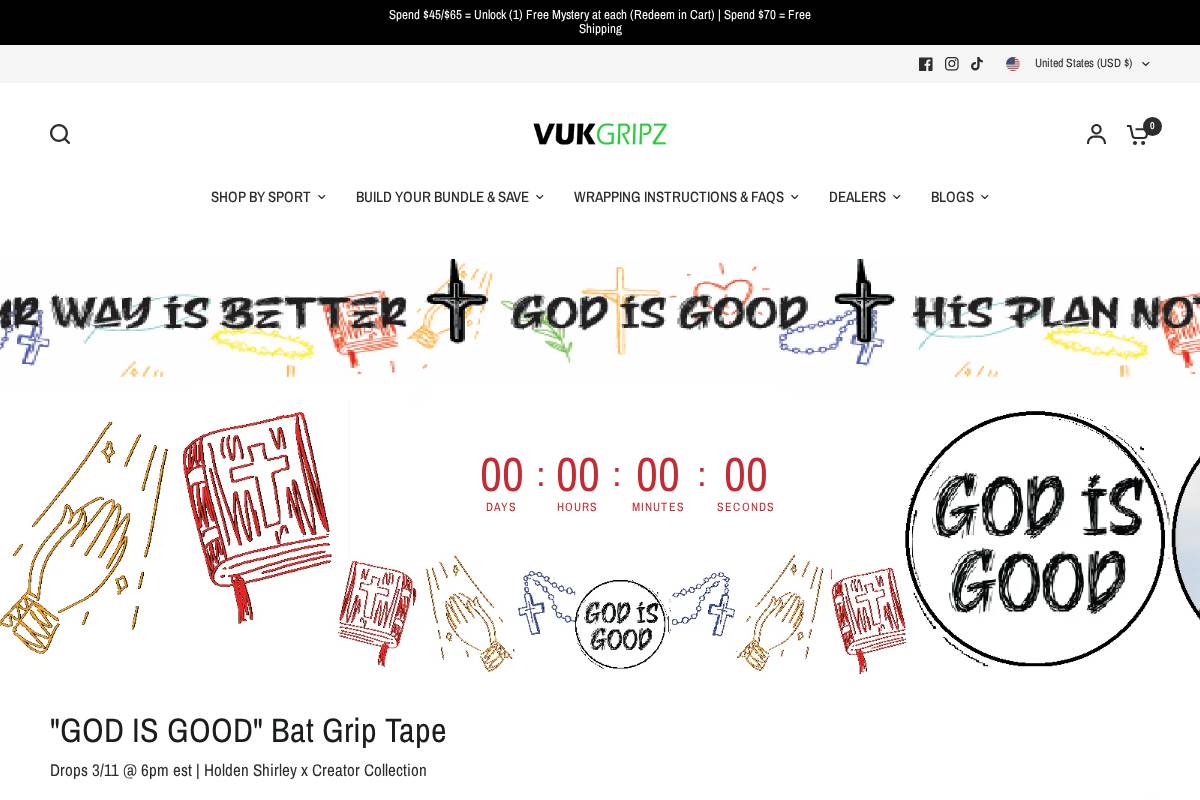 vukgripz.com homepage screenshot