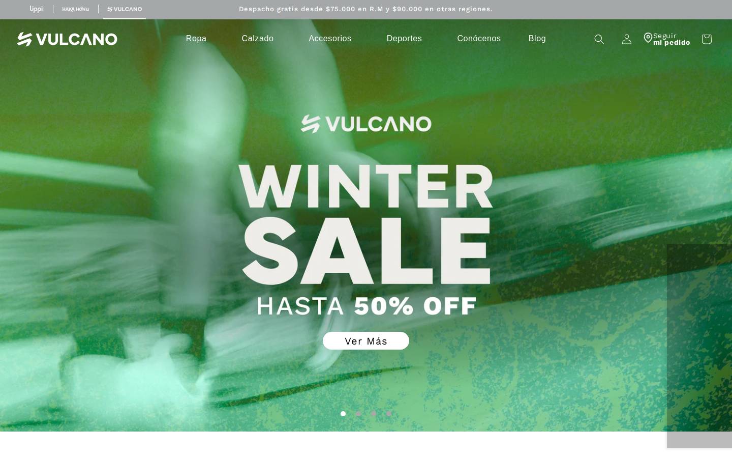 vulcanorunning.com homepage screenshot