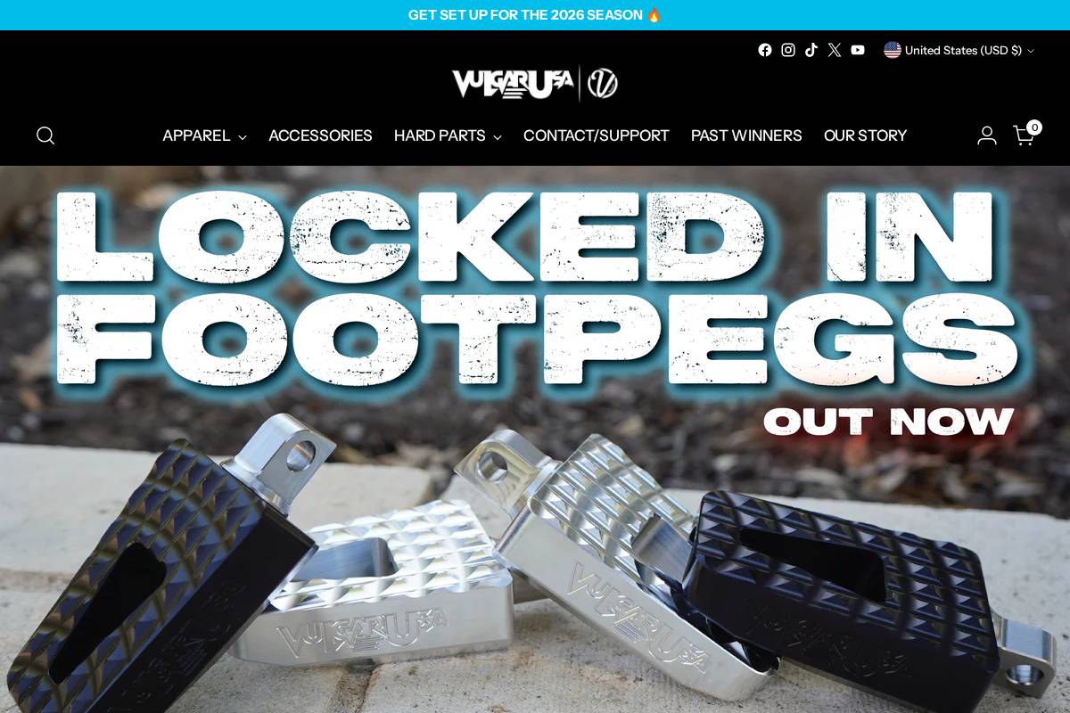 vulgarusa.com homepage screenshot