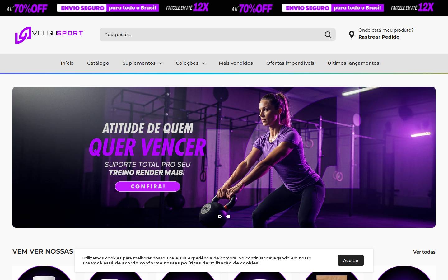 vulgosport.com homepage screenshot