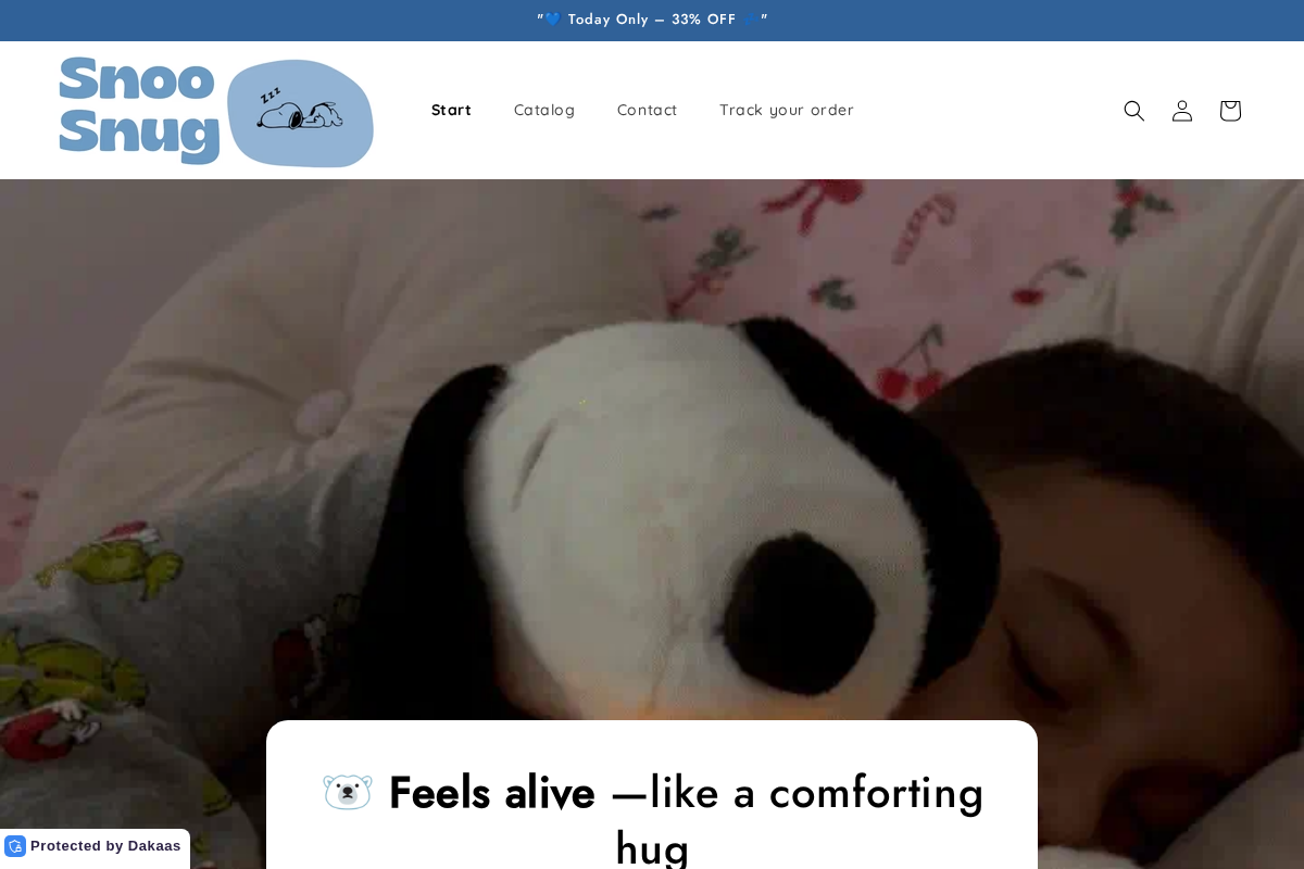 SnooSnug homepage screenshot