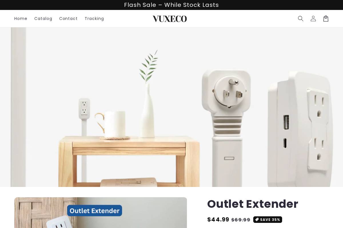 vuxeco.com homepage screenshot