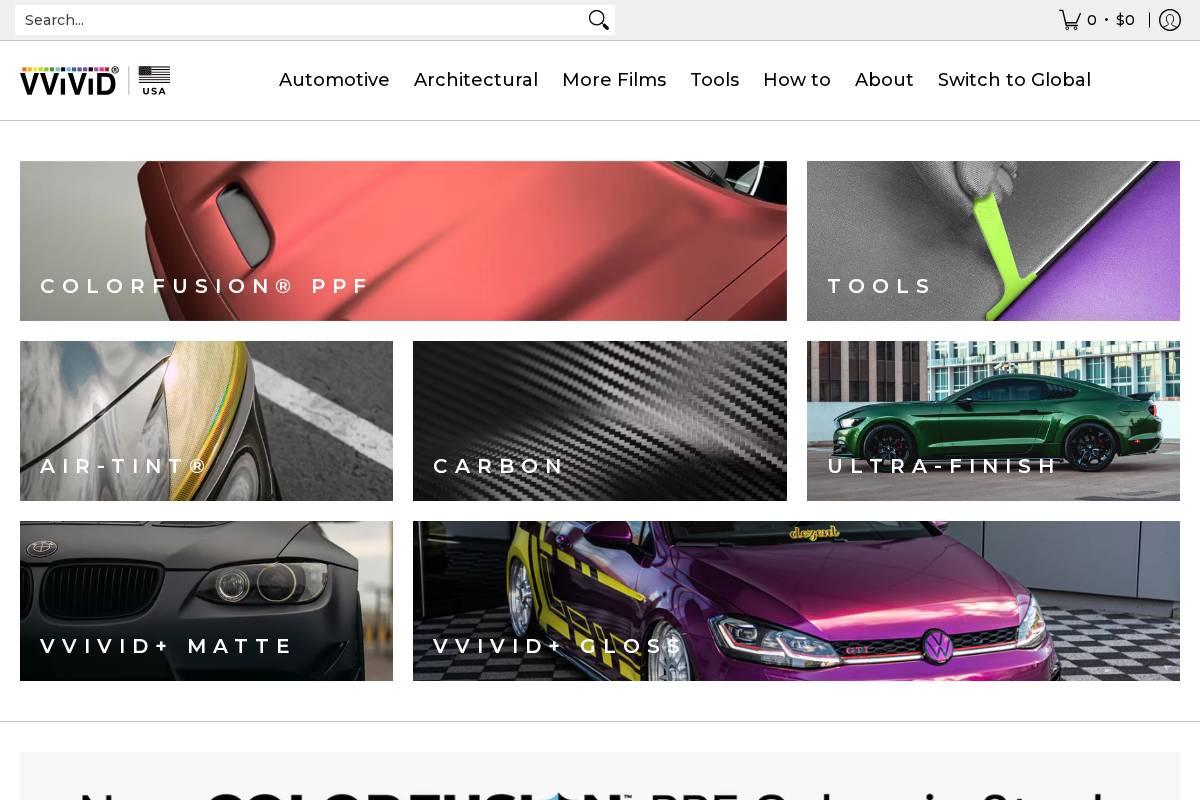 Vvividshop homepage screenshot