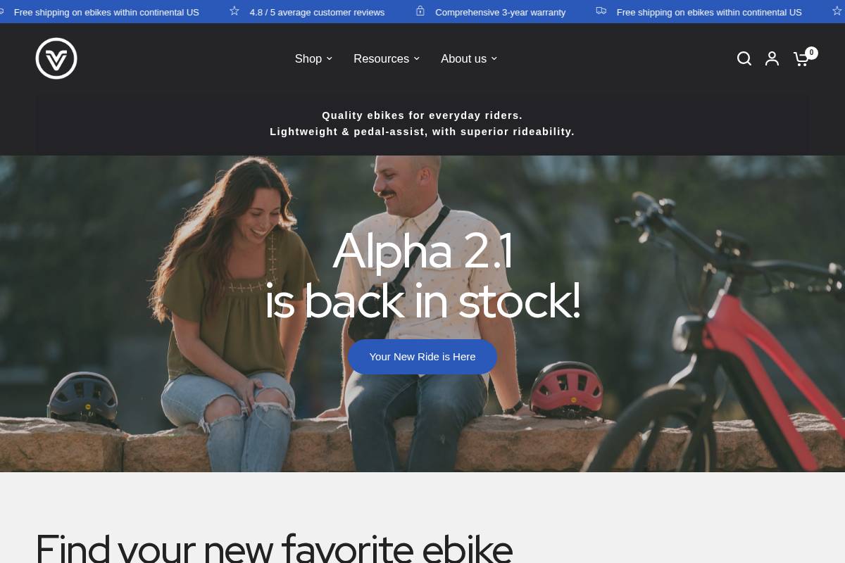 Vvolt homepage screenshot