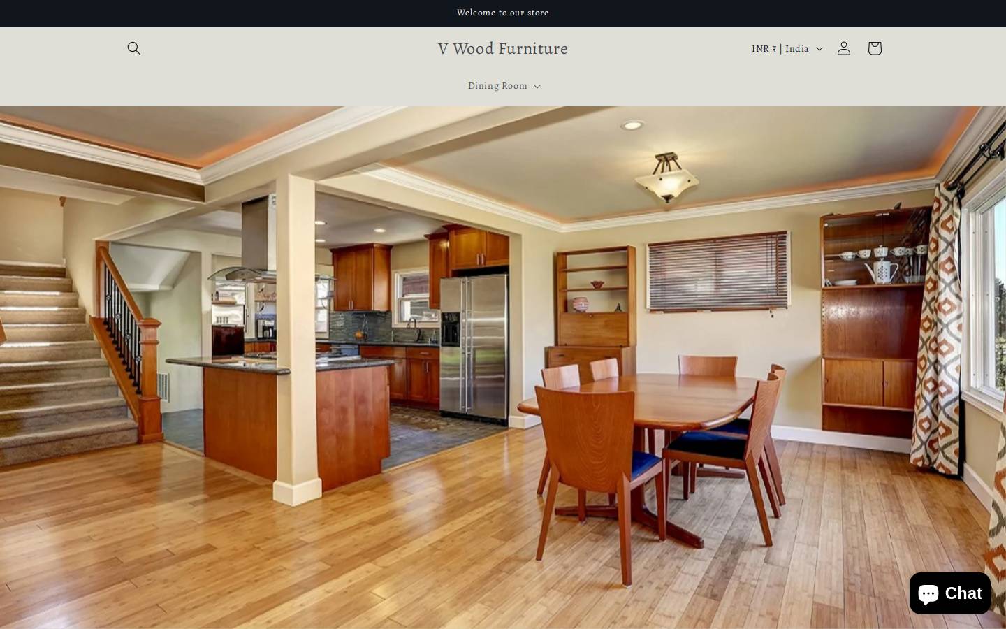 vwood.in homepage screenshot