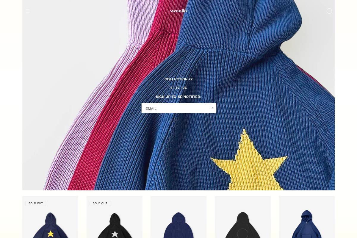 vwoollo.com homepage screenshot