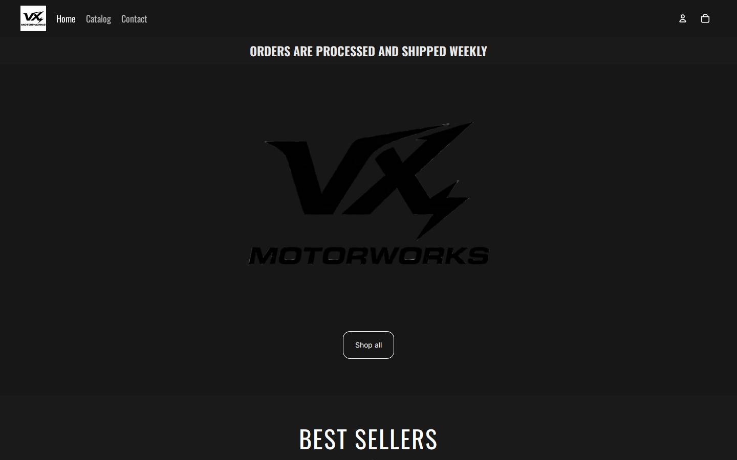 vxmotorworks.com homepage screenshot