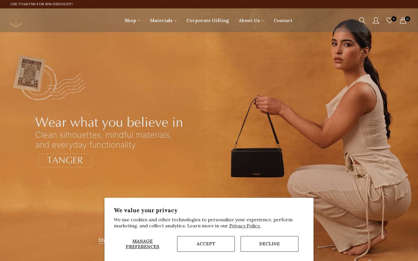 vyaktiindia.com homepage screenshot