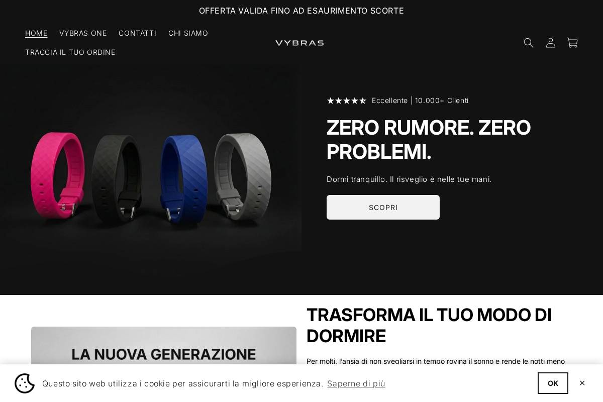 vybras.com homepage screenshot