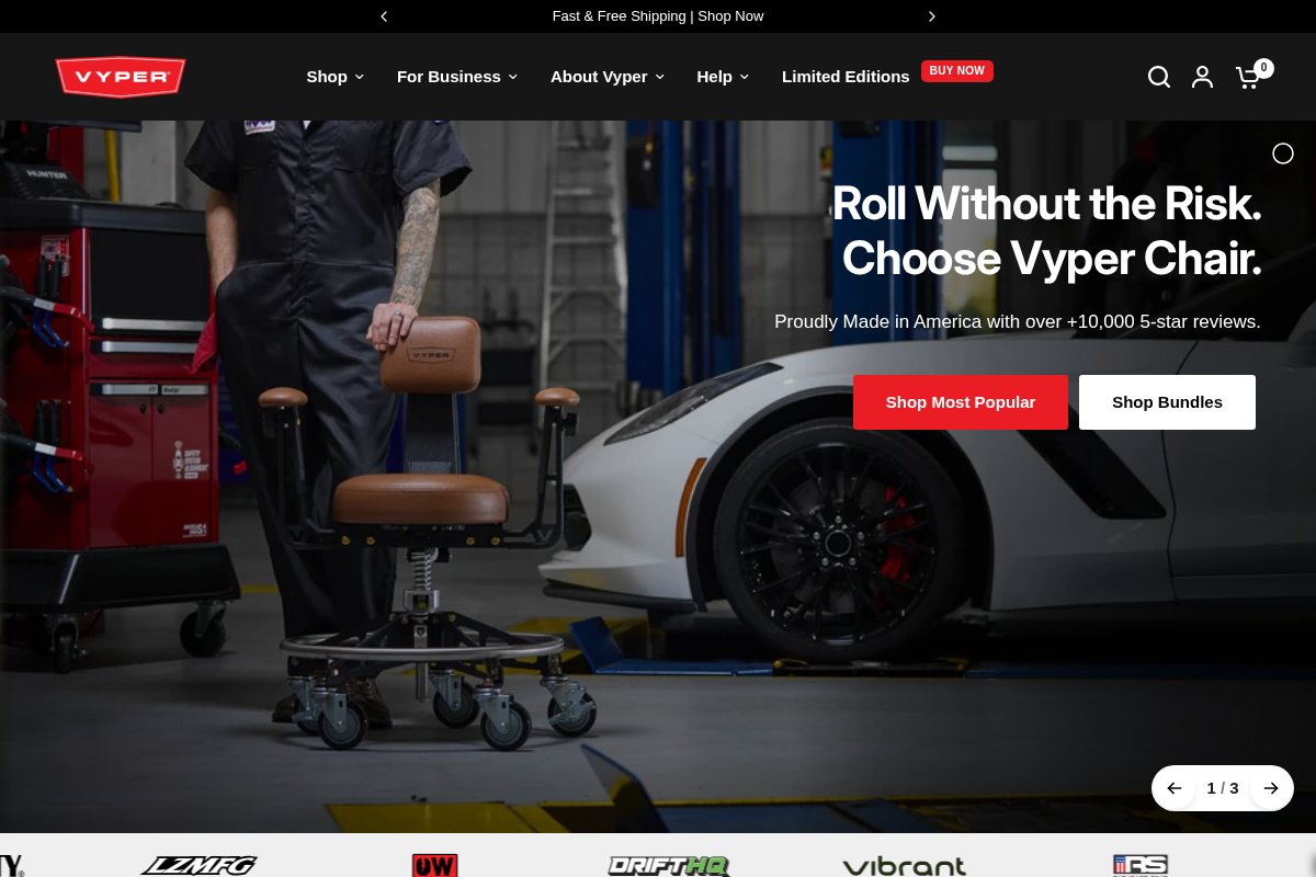 Vyperindustrial homepage screenshot