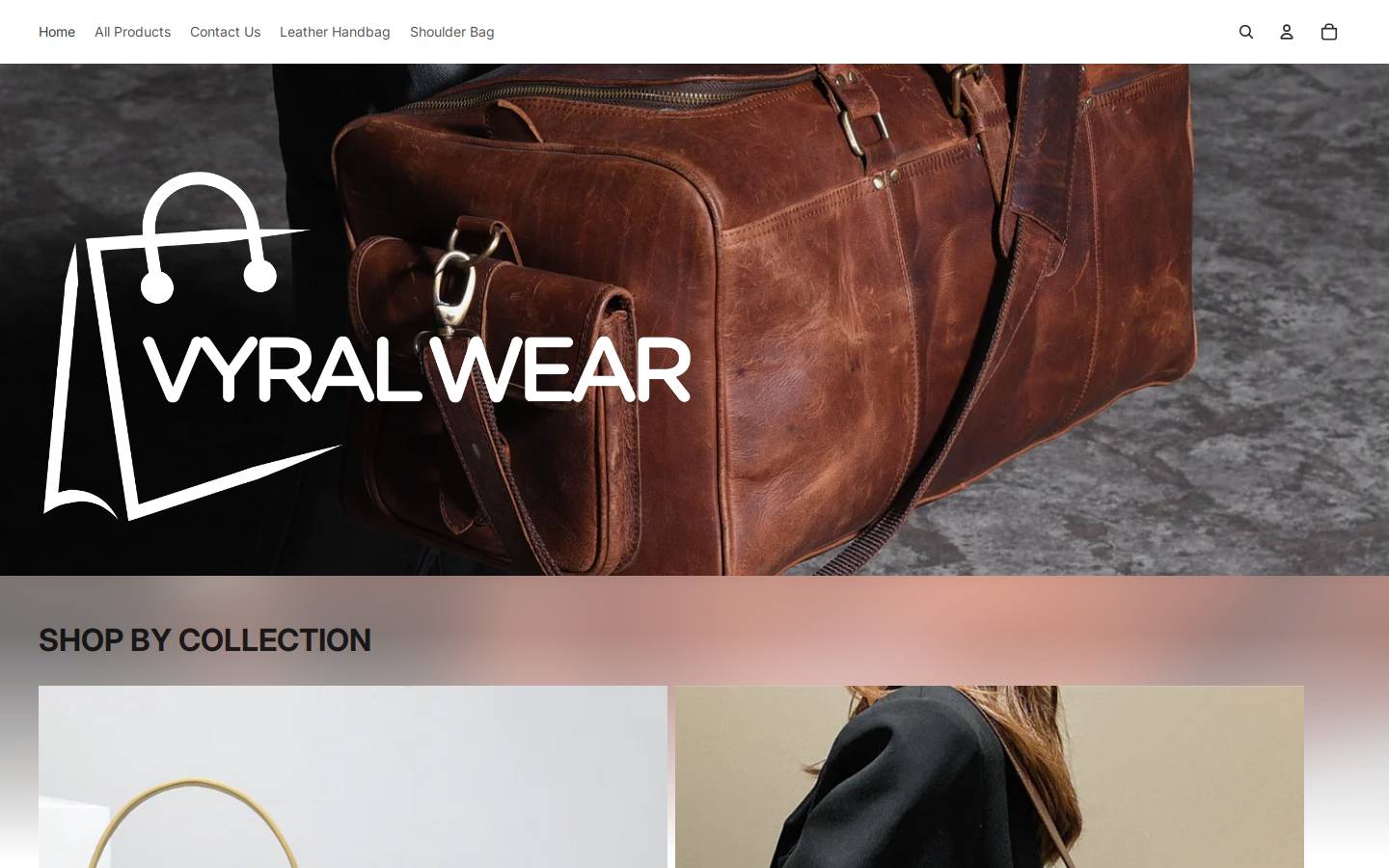 vyralwear.com homepage screenshot