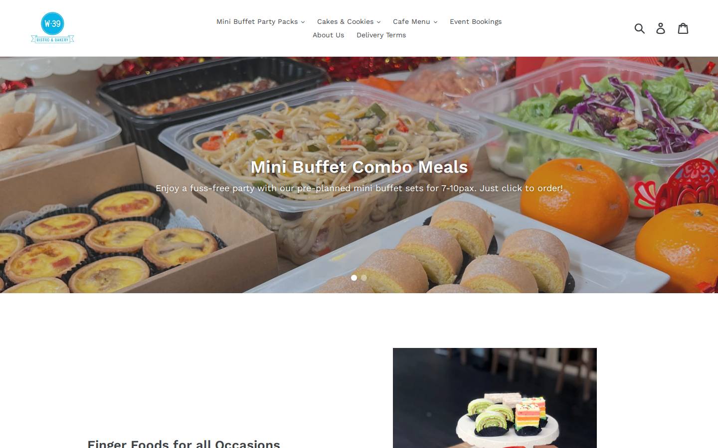 w39bistro.com homepage screenshot