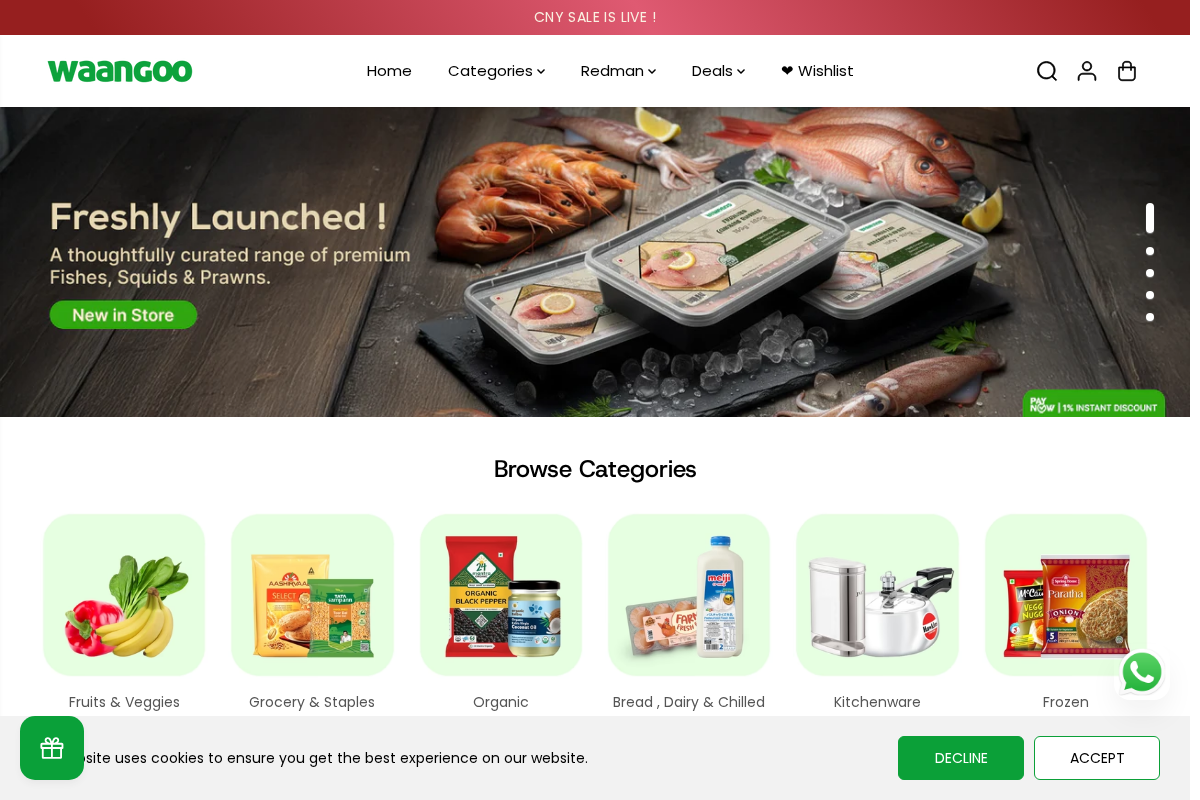 Waangoo homepage screenshot