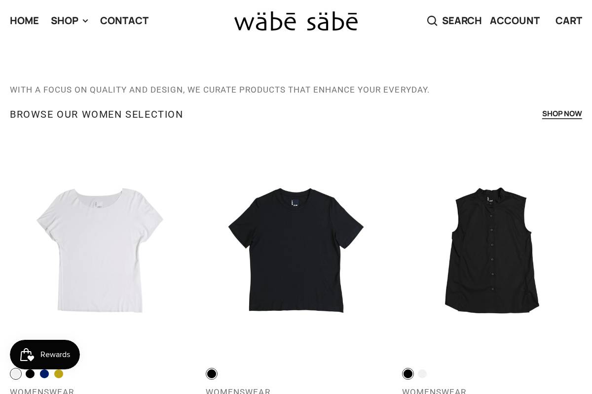 wabe-sabe.com homepage screenshot