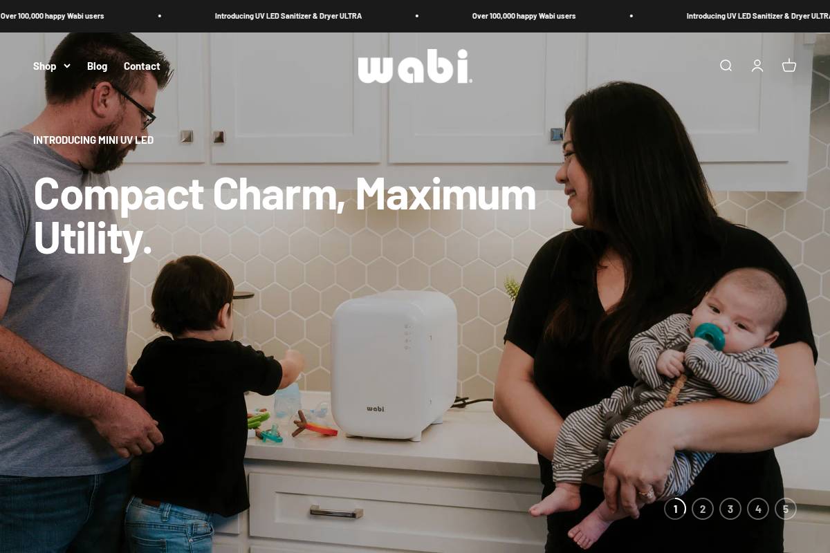 wabibaby.com homepage screenshot