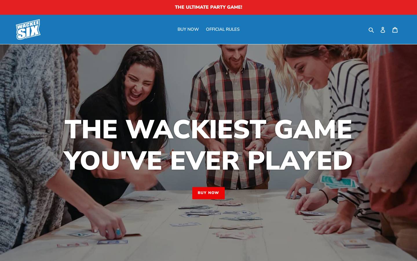 wackeesix.com homepage screenshot