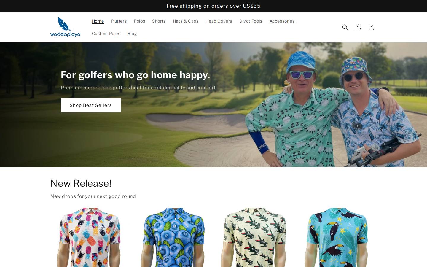 waddaplayagolf.com homepage screenshot
