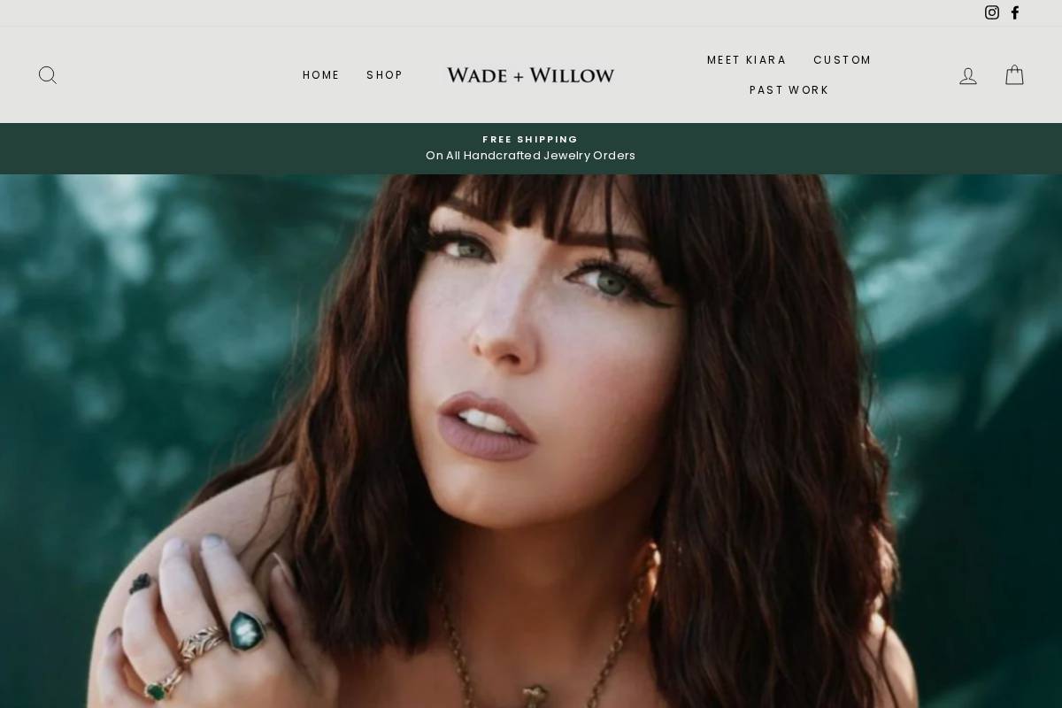 wadeandwillow.com homepage screenshot