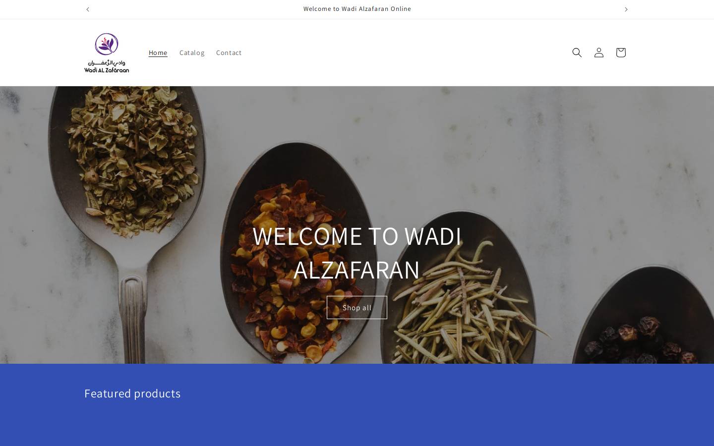 wadialzafaran.com homepage screenshot