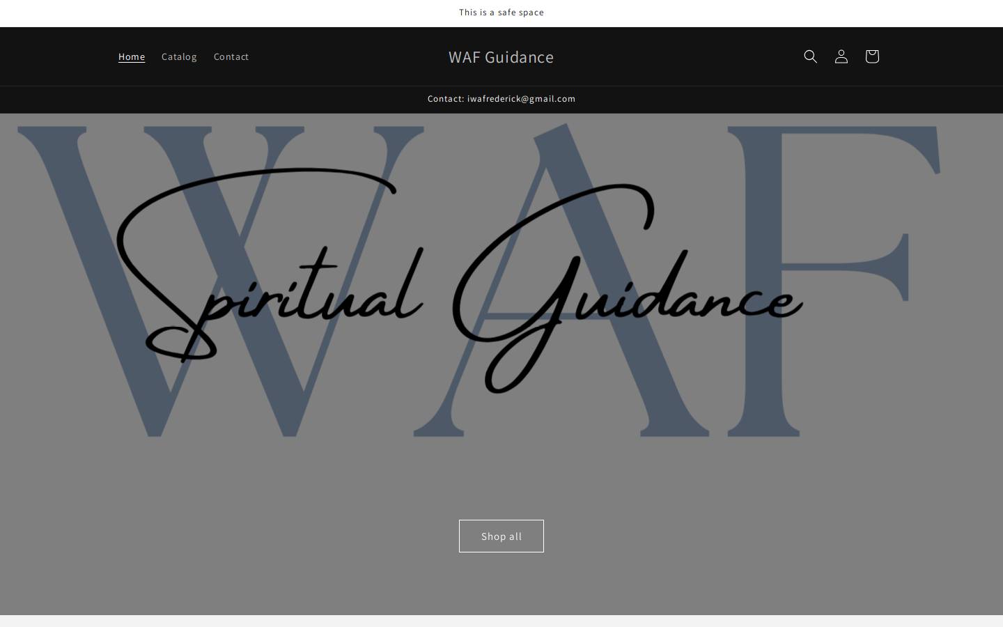 wafguidance.com homepage screenshot