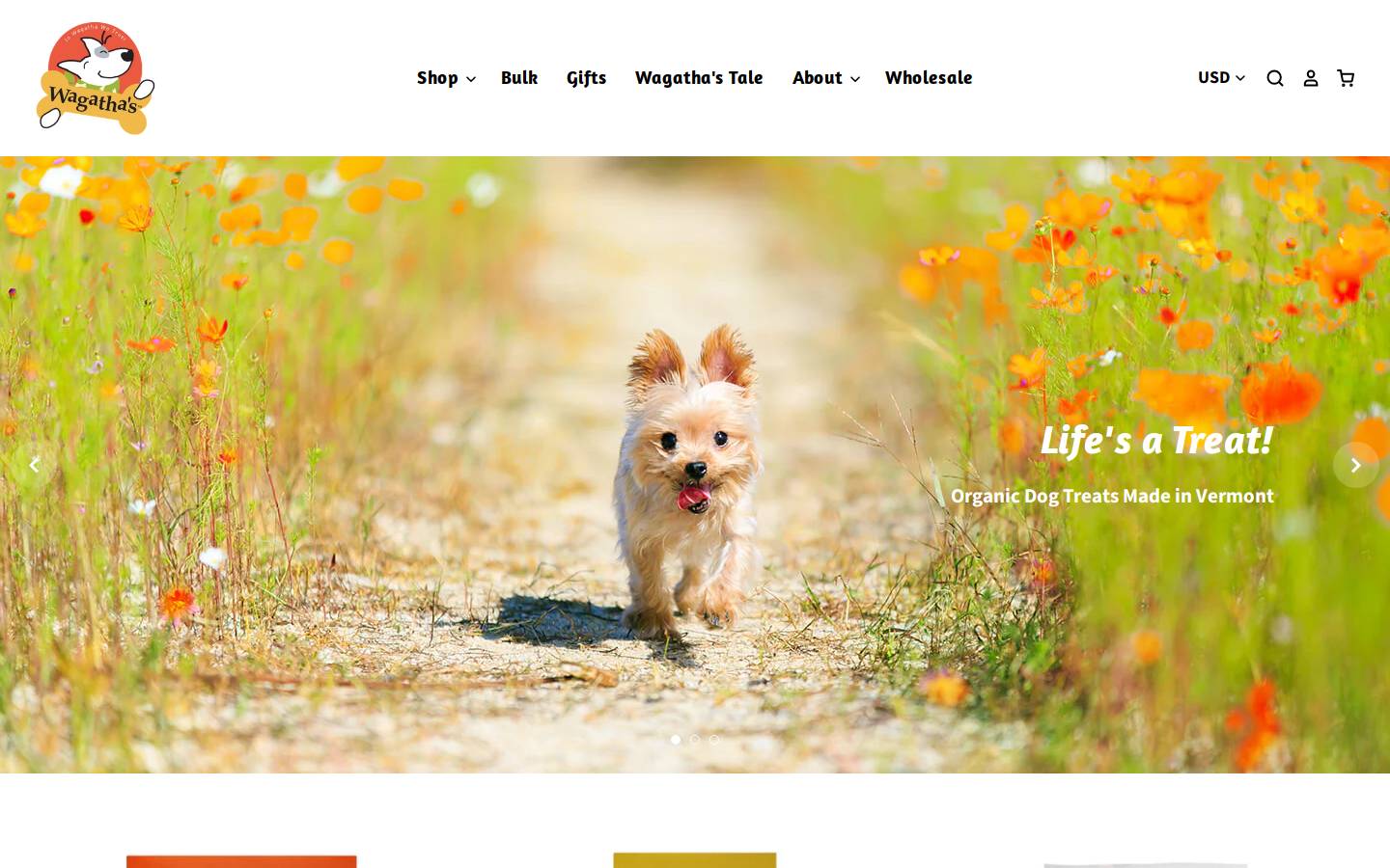 wagathas.com homepage screenshot