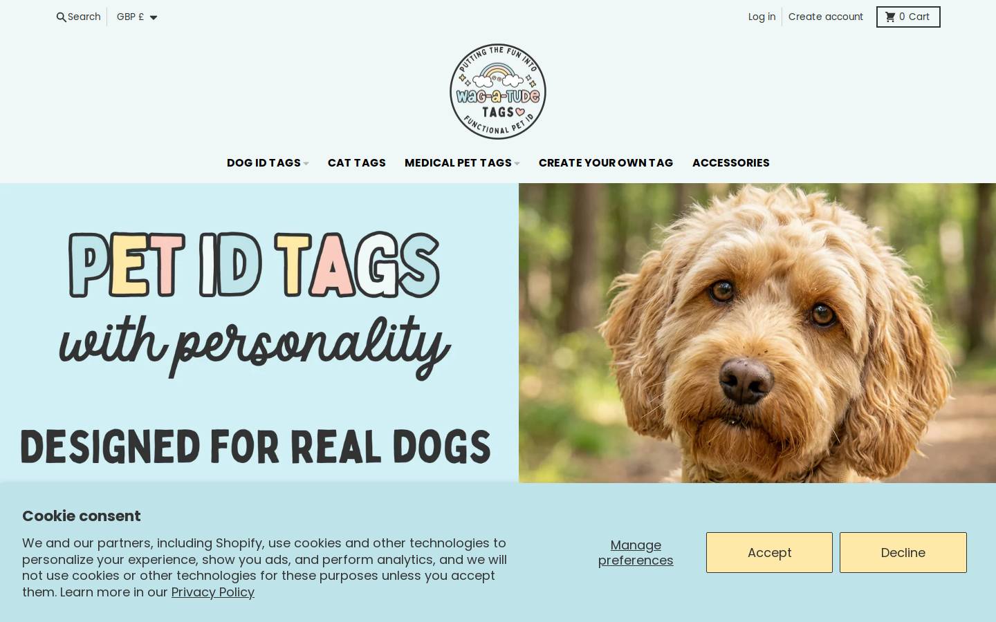 Wagatudetags homepage screenshot