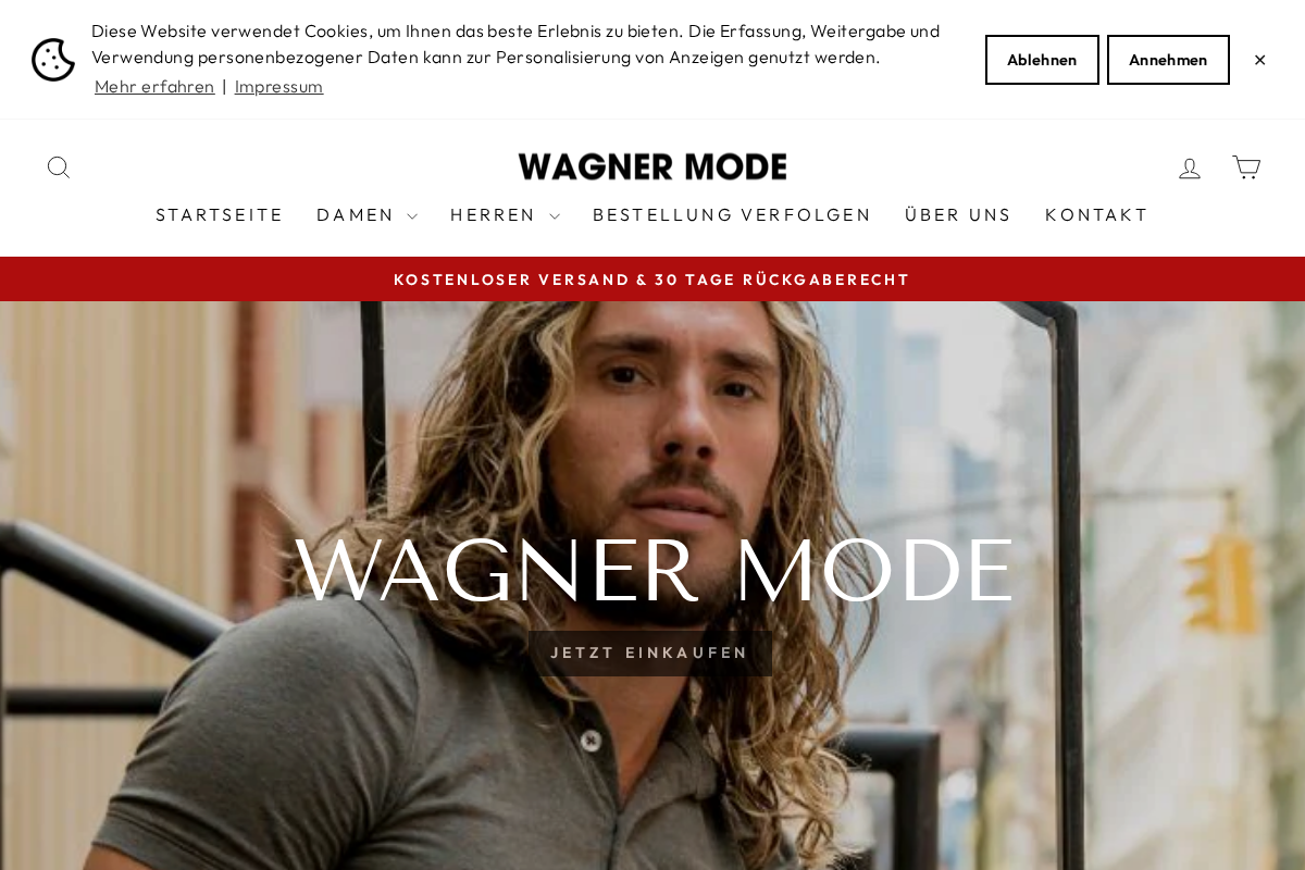 wagner-mode.com homepage screenshot