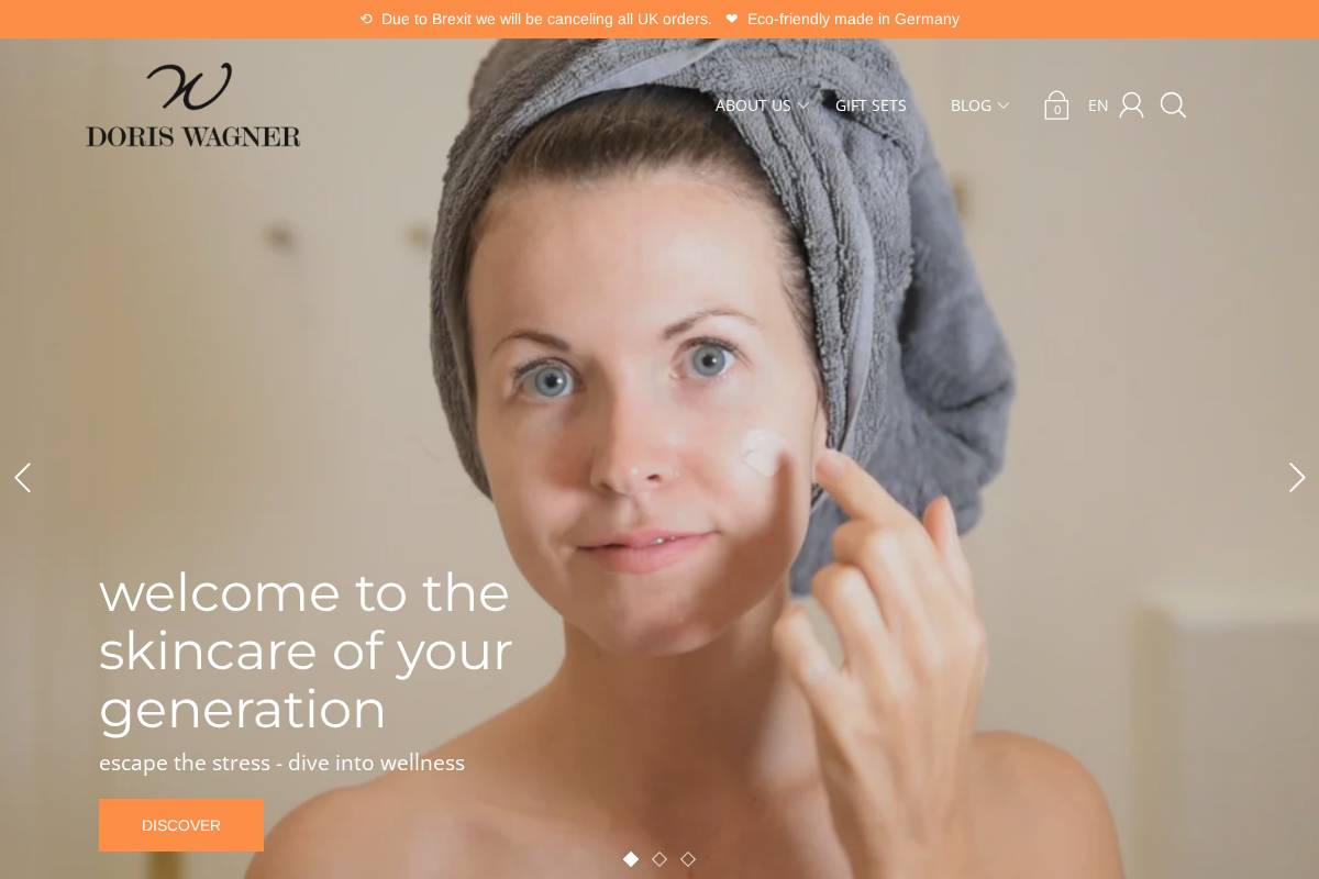 wagnercosmetics.com homepage screenshot