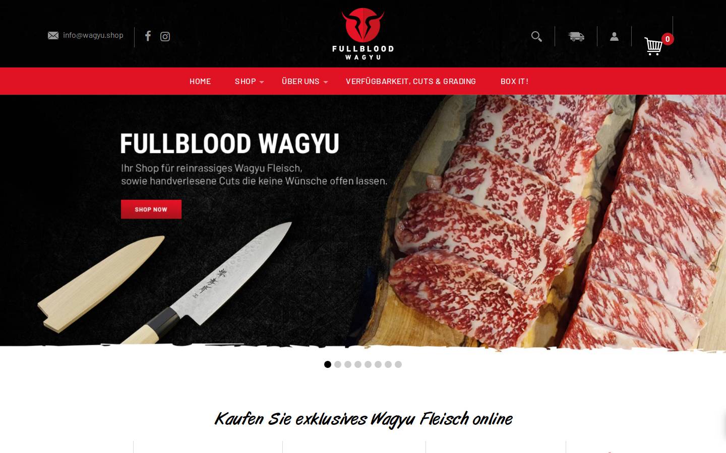 wagyu.shop homepage screenshot