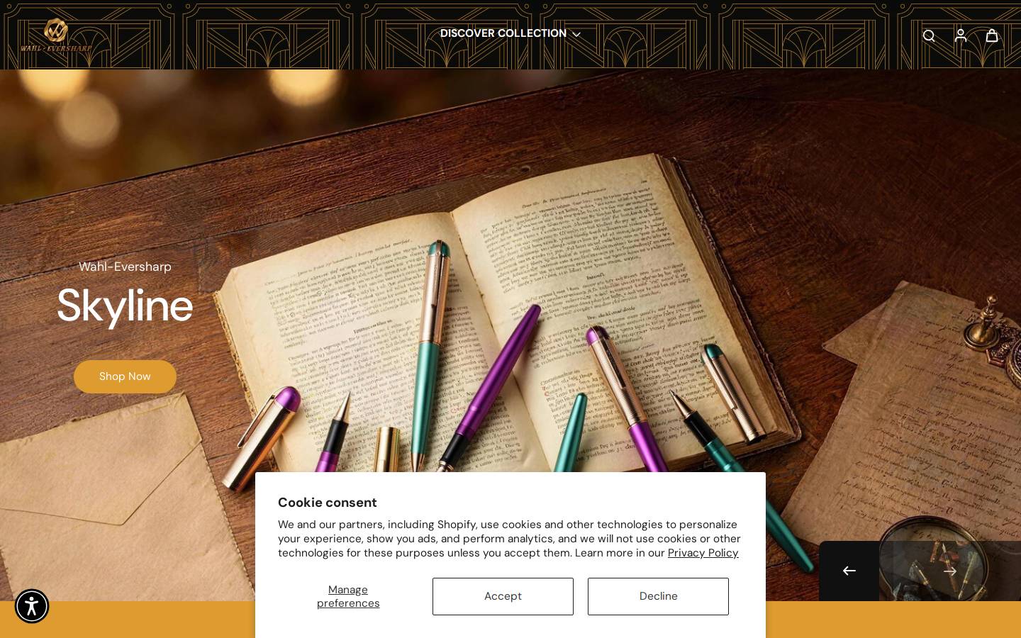 wahl-eversharp.com homepage screenshot