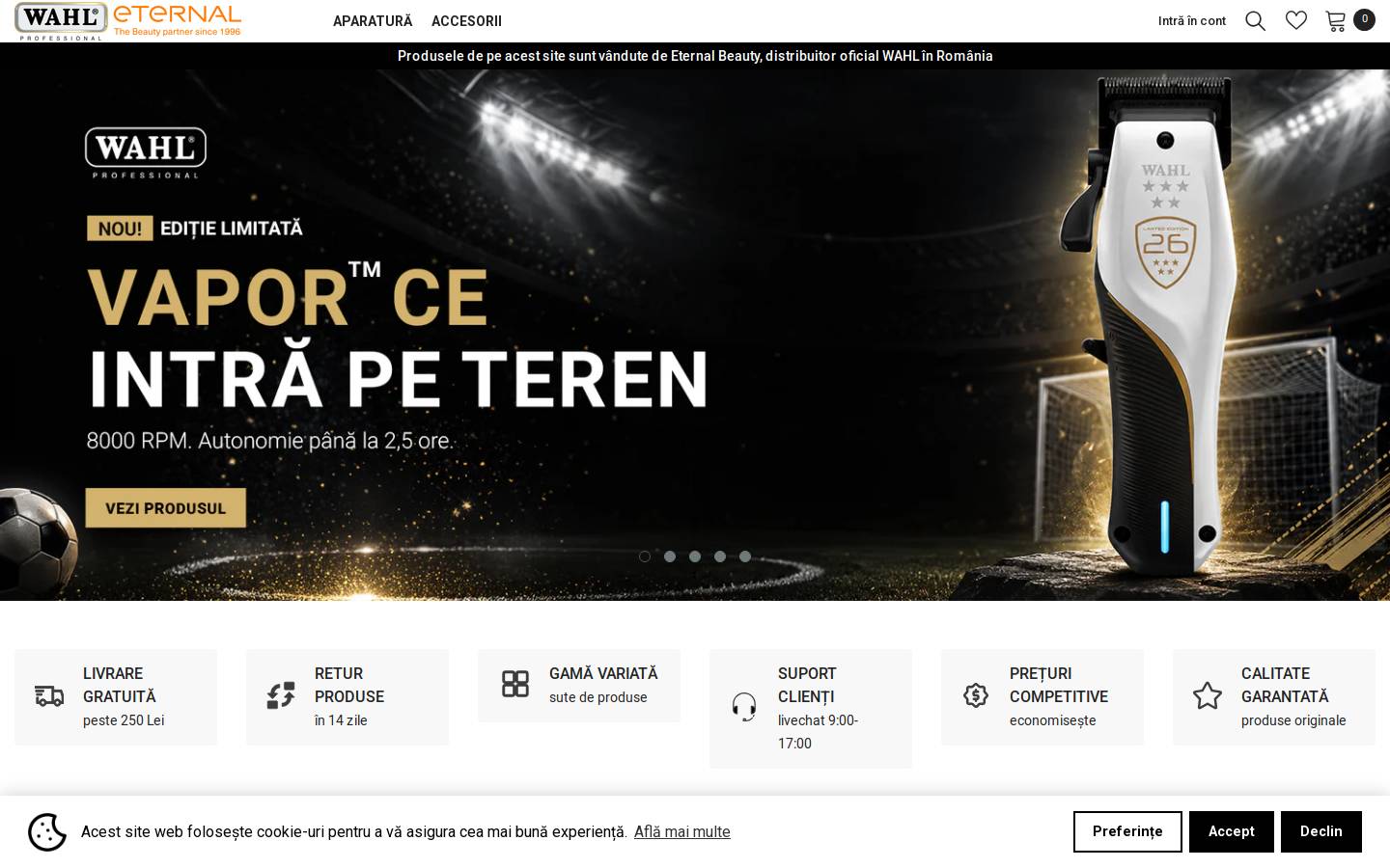 Wahl homepage screenshot