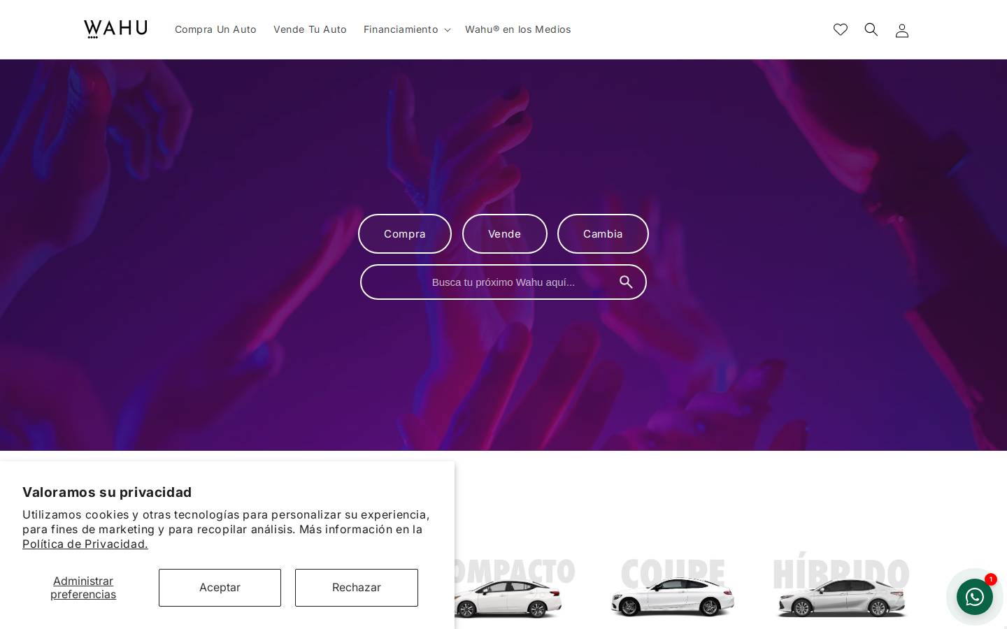 wahu.com.mx homepage screenshot