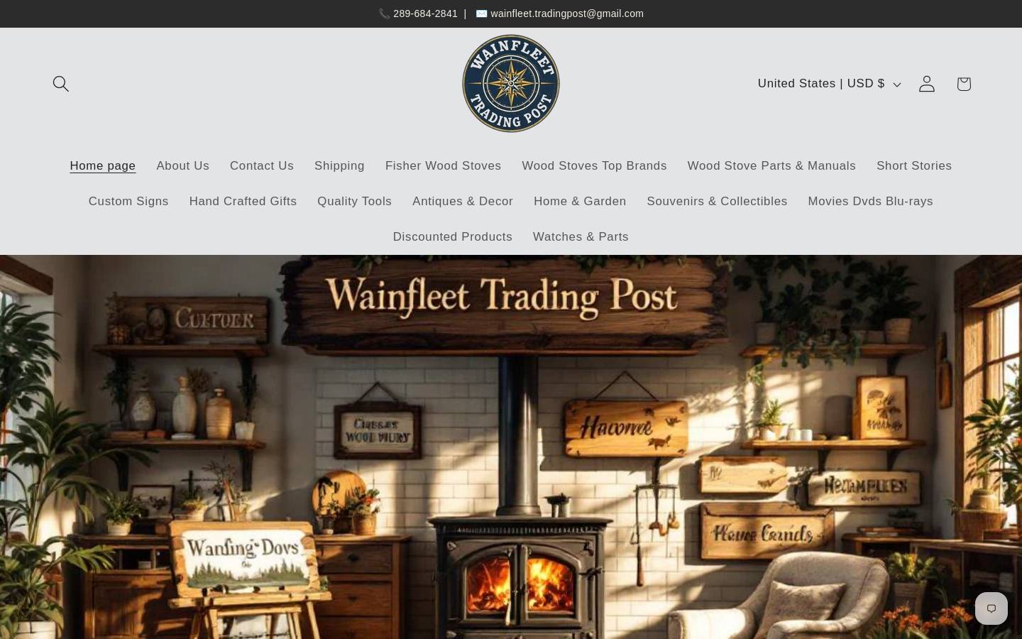 wainfleetradingpost.com homepage screenshot