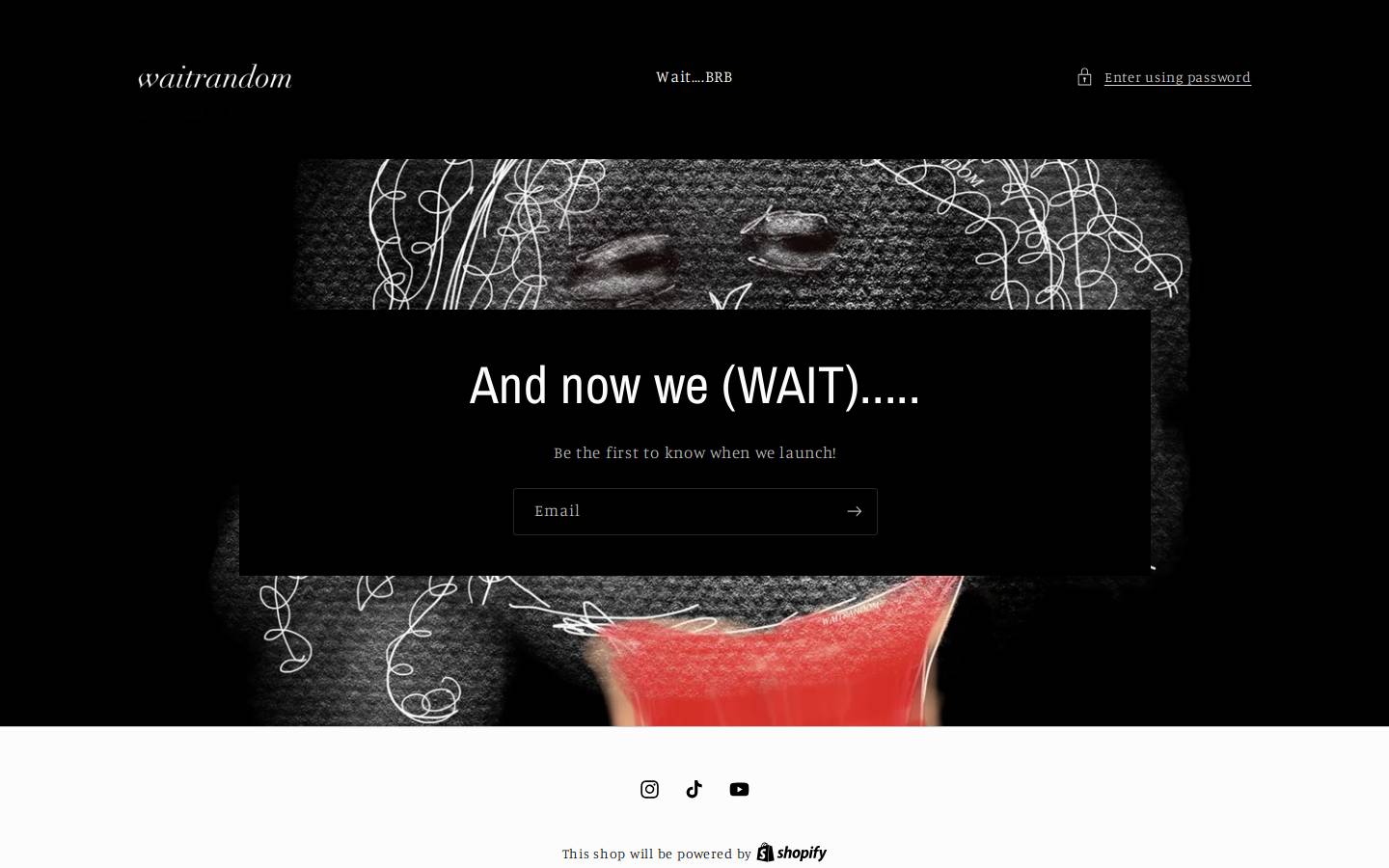 waitrandom.com homepage screenshot