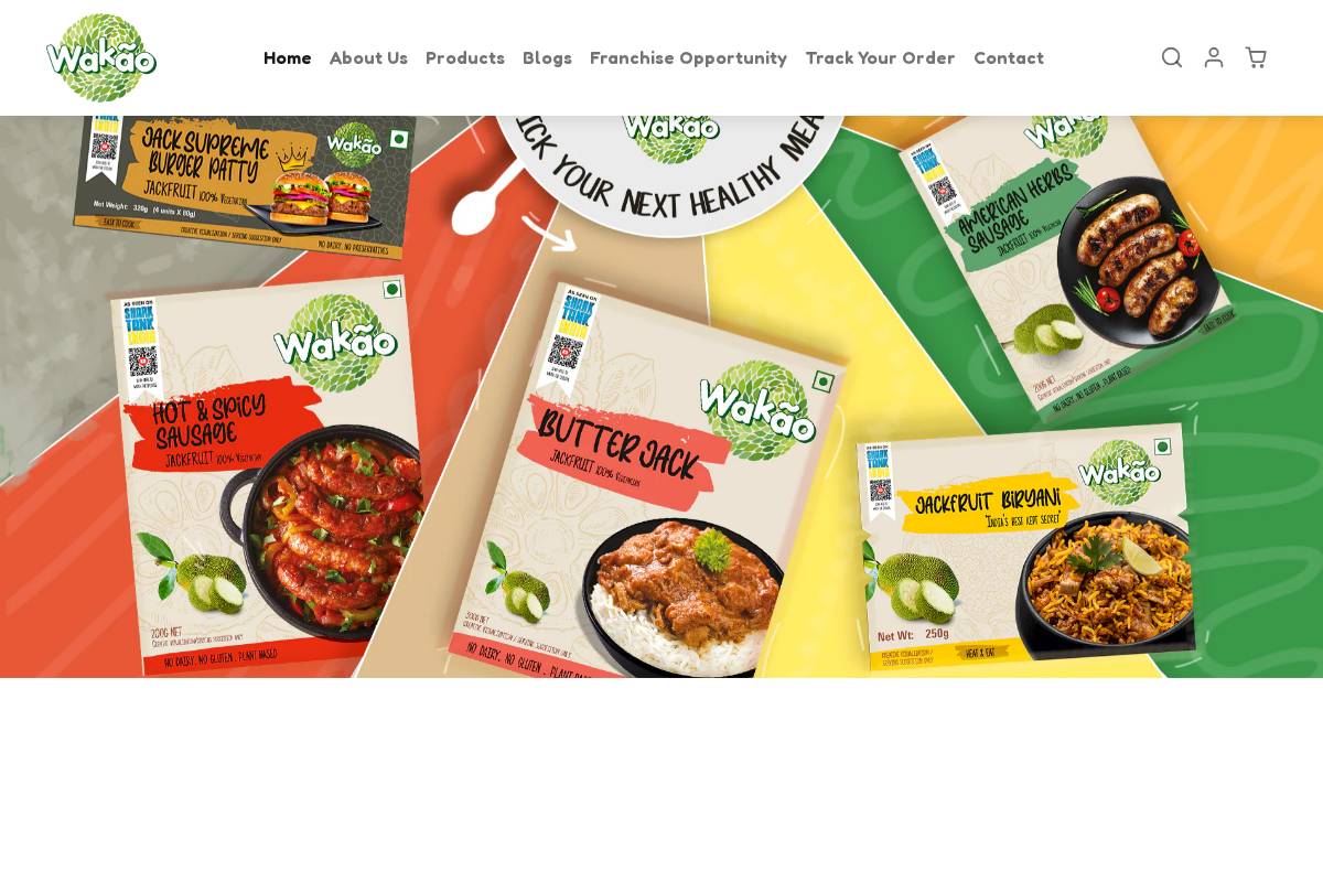 wakaofoods.com homepage screenshot