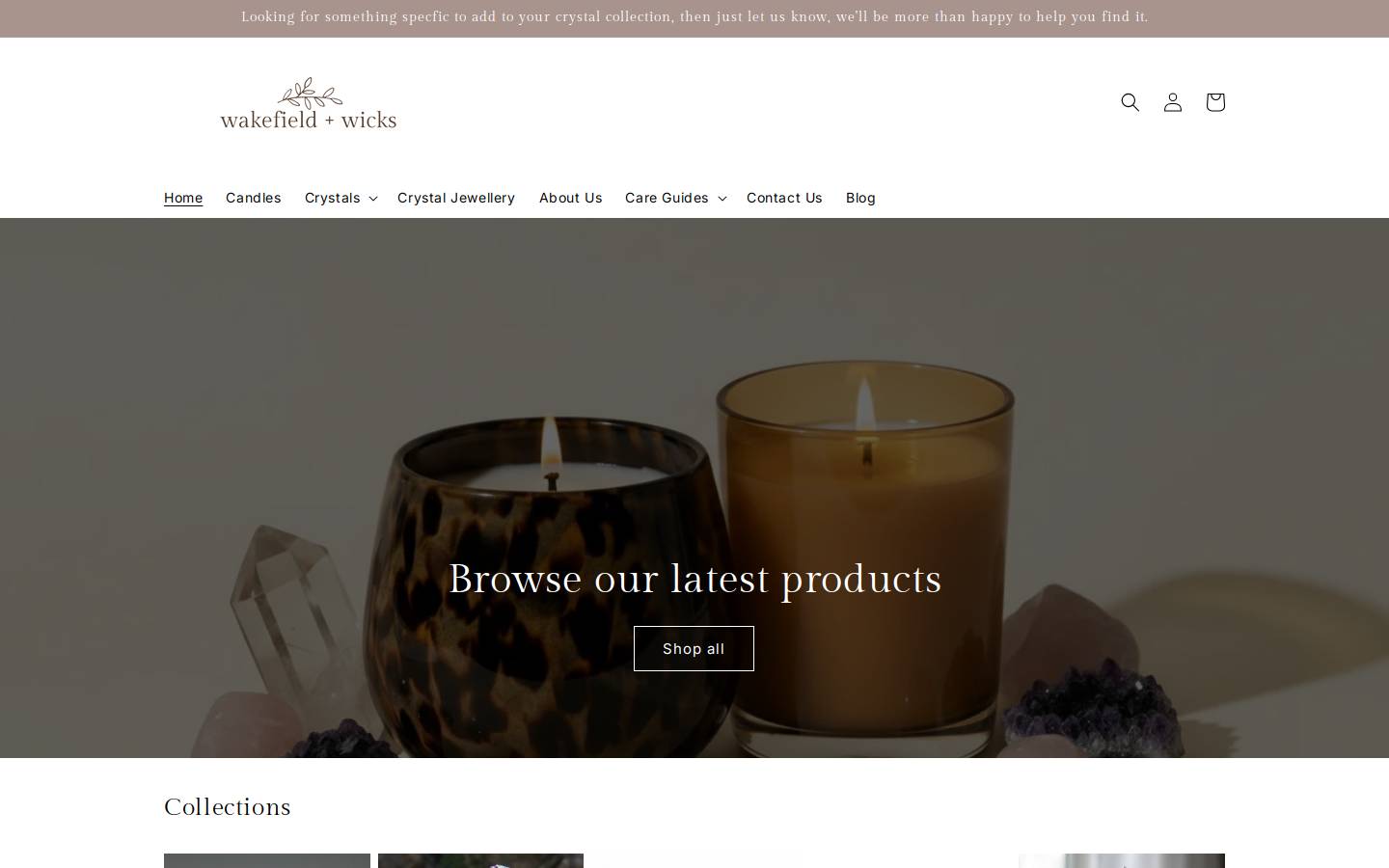 wakefieldandwicks.com homepage screenshot