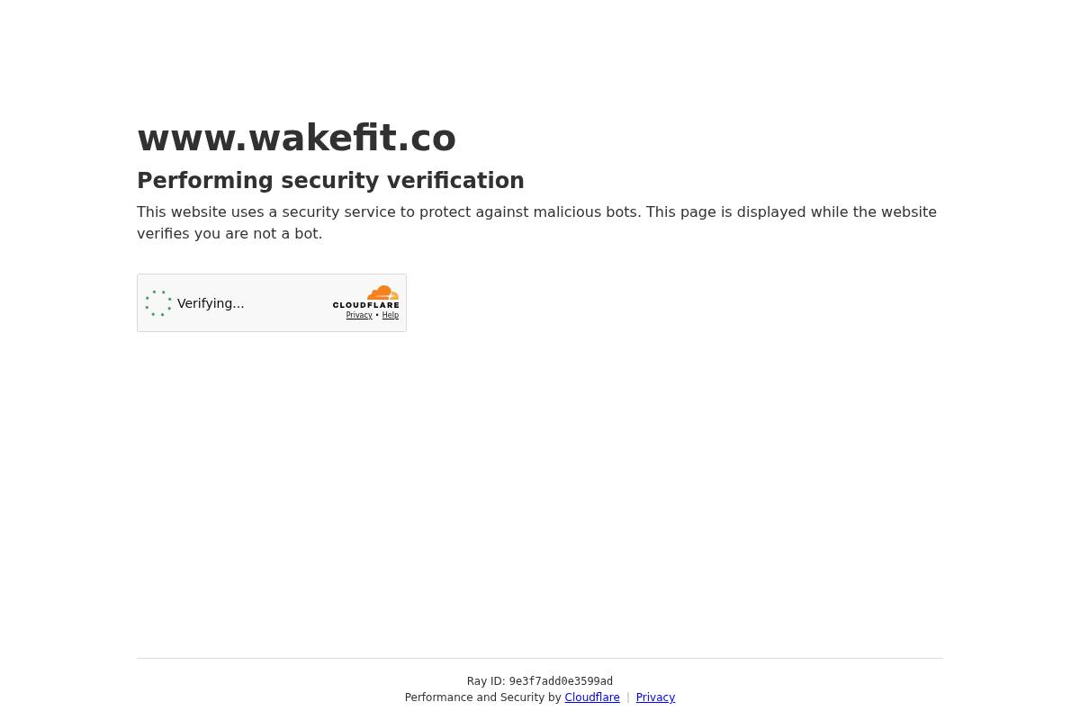 Wakefit Mattress homepage screenshot