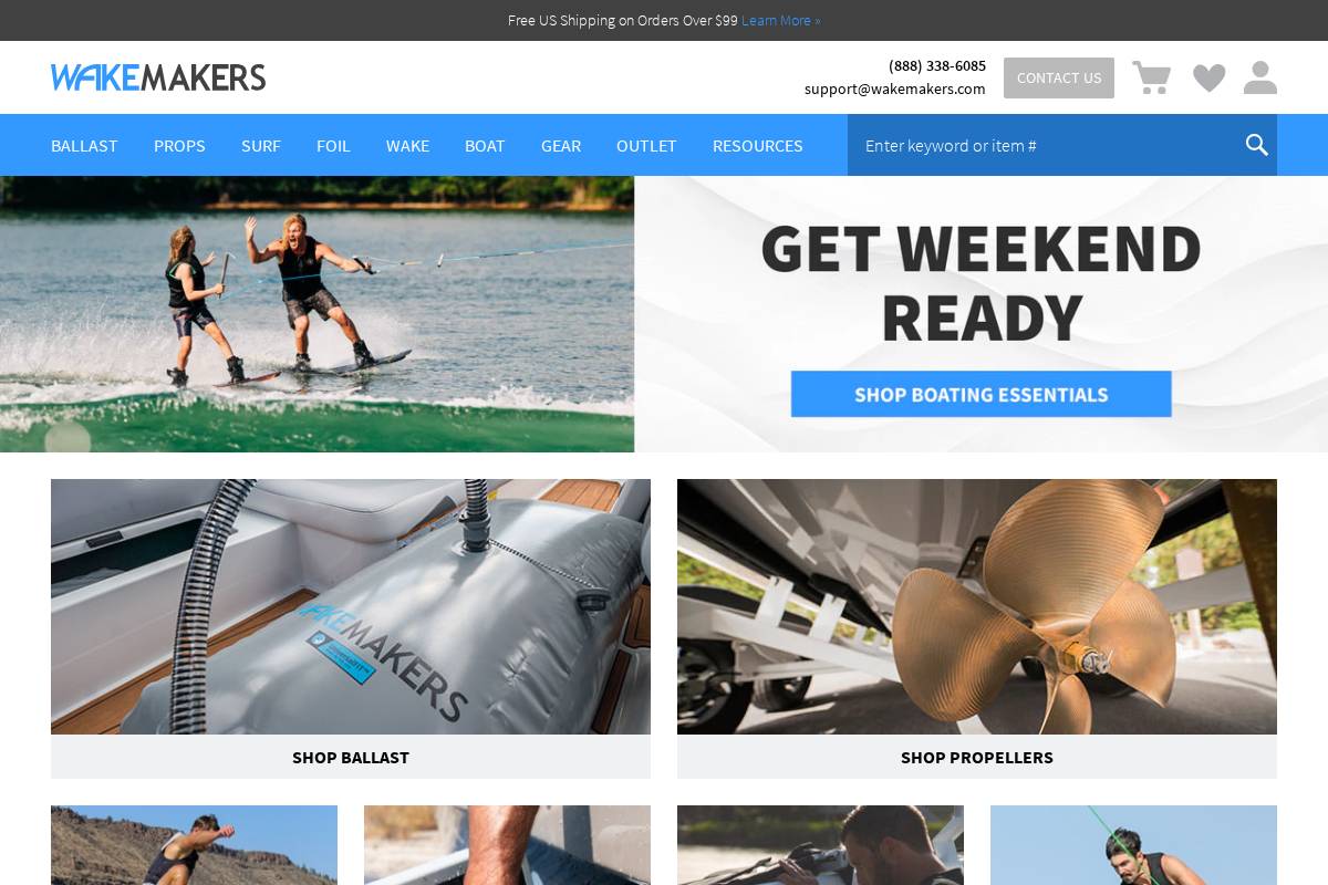 WakeMAKERS.com homepage screenshot