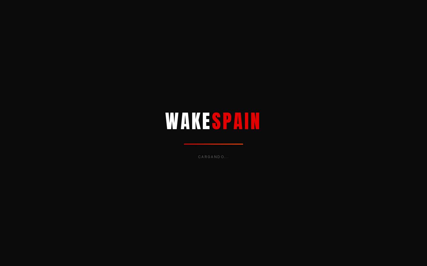 wakespain.es homepage screenshot