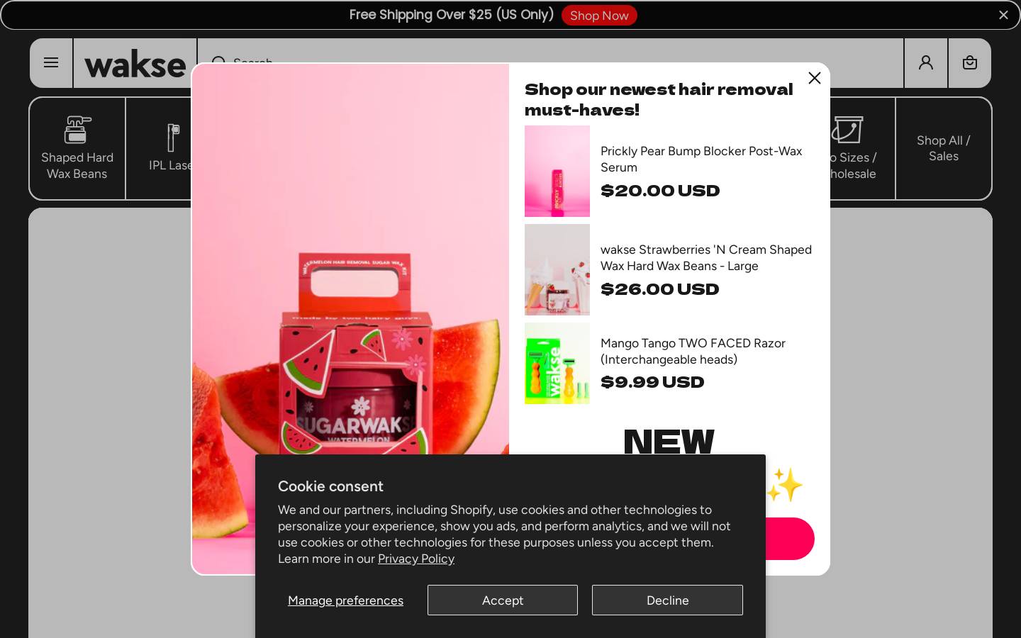 wakse.com homepage screenshot