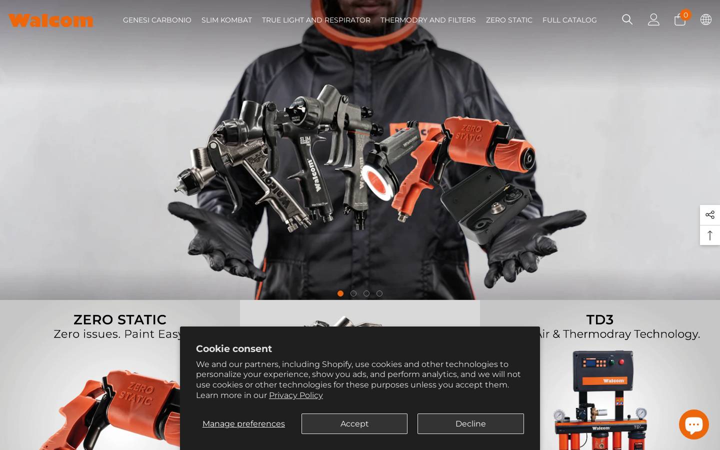 walcom.shop homepage screenshot