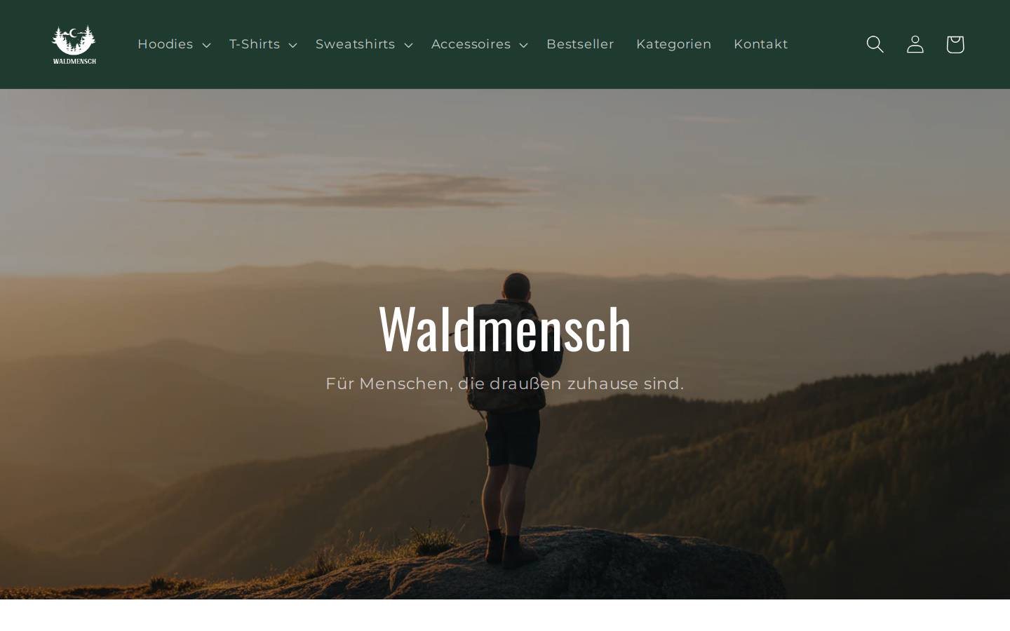 waldmensch.store homepage screenshot