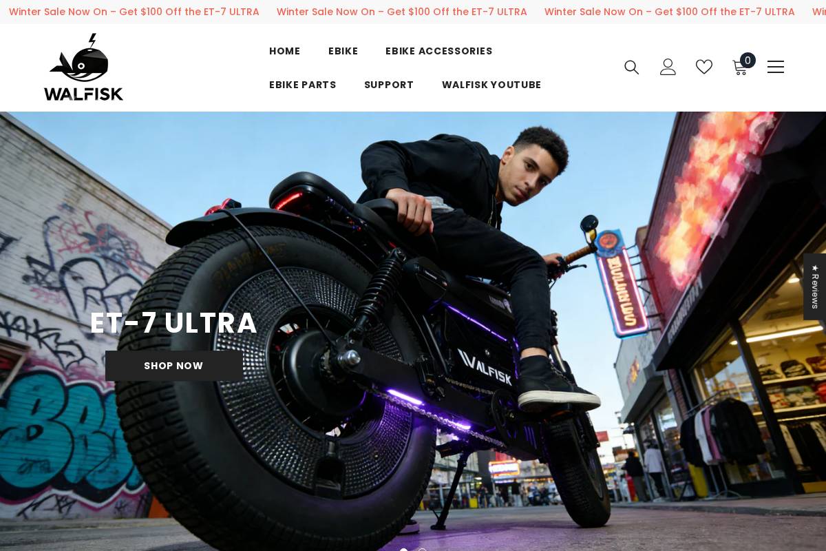 walfiskebike.com homepage screenshot