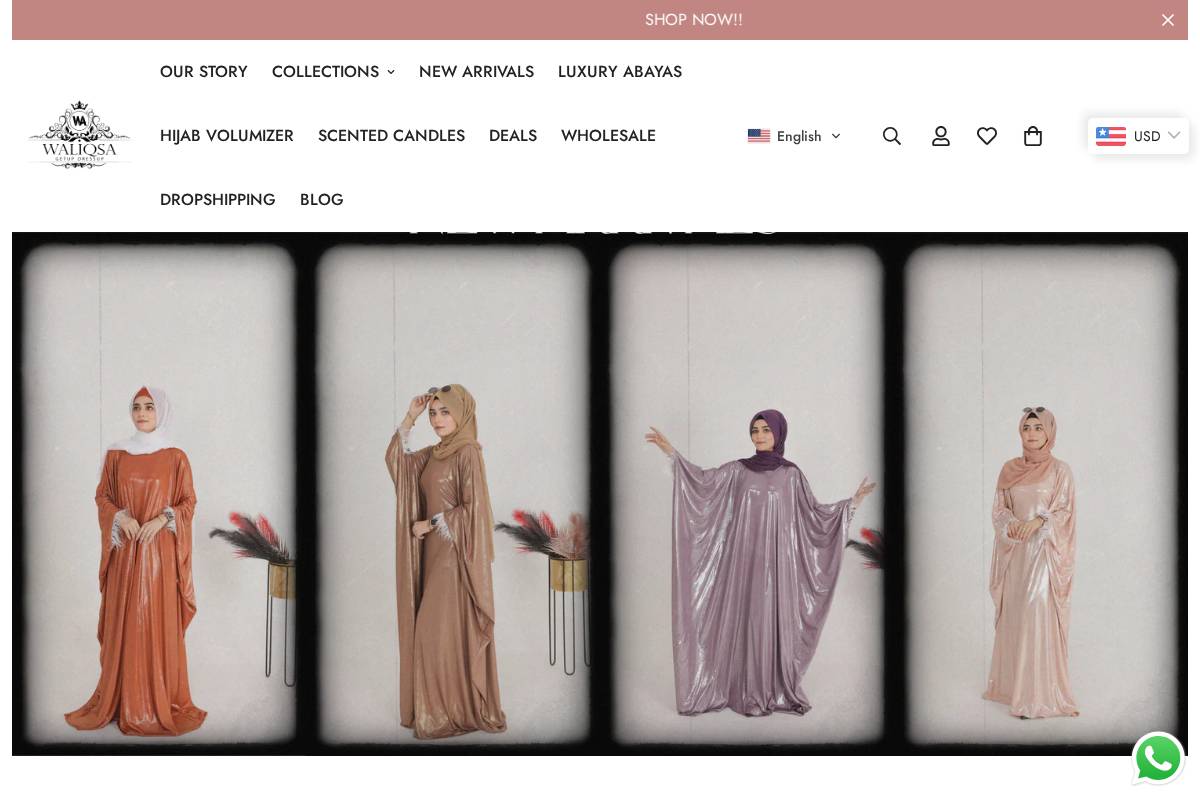 waliqsa.com homepage screenshot