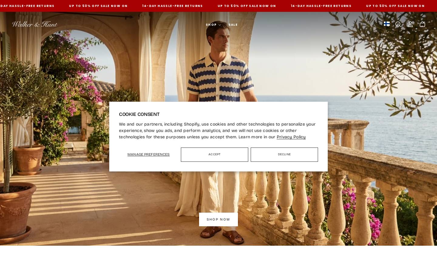 Walker & Hunt  homepage screenshot